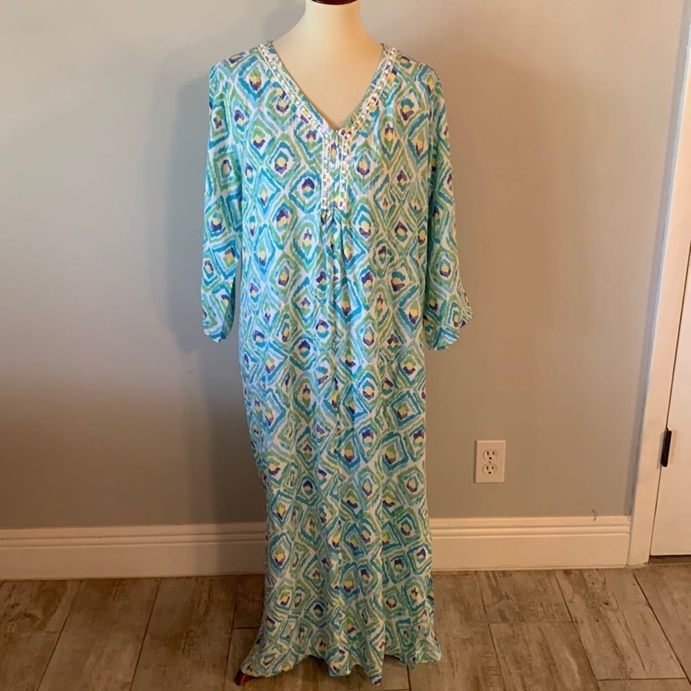 [Stan Herman] Colorful Sleepwear Gown/Robe - Size Small